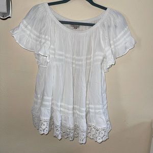 White peasant top